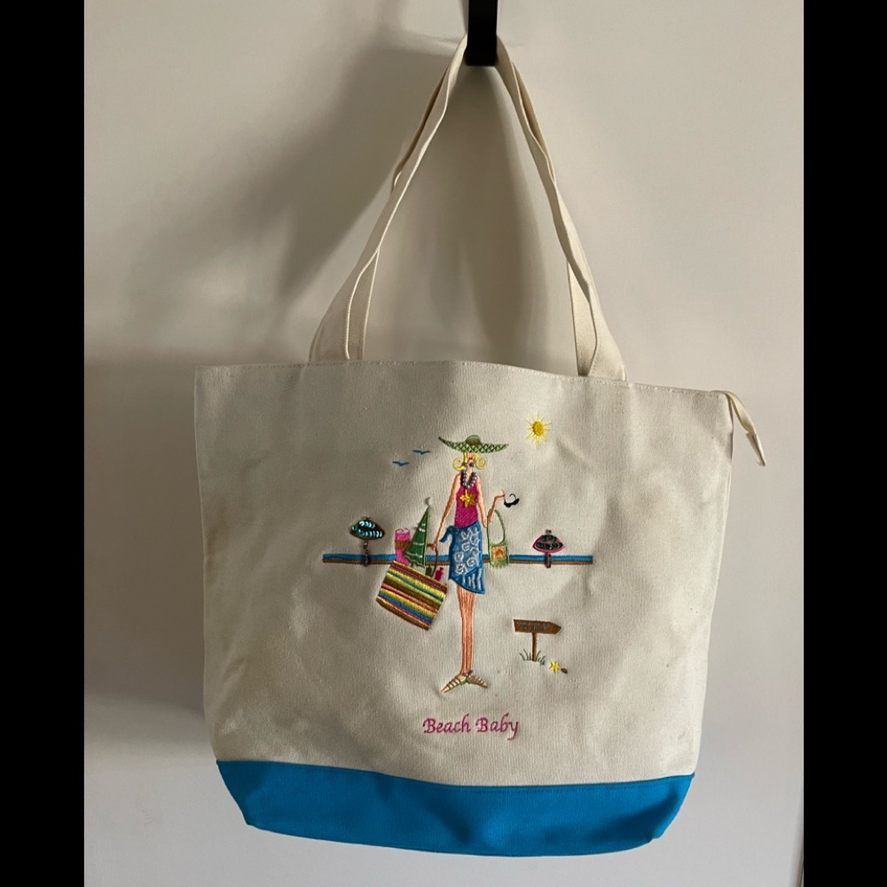 Just the Perfect Canvas Beach Bag by Berek!